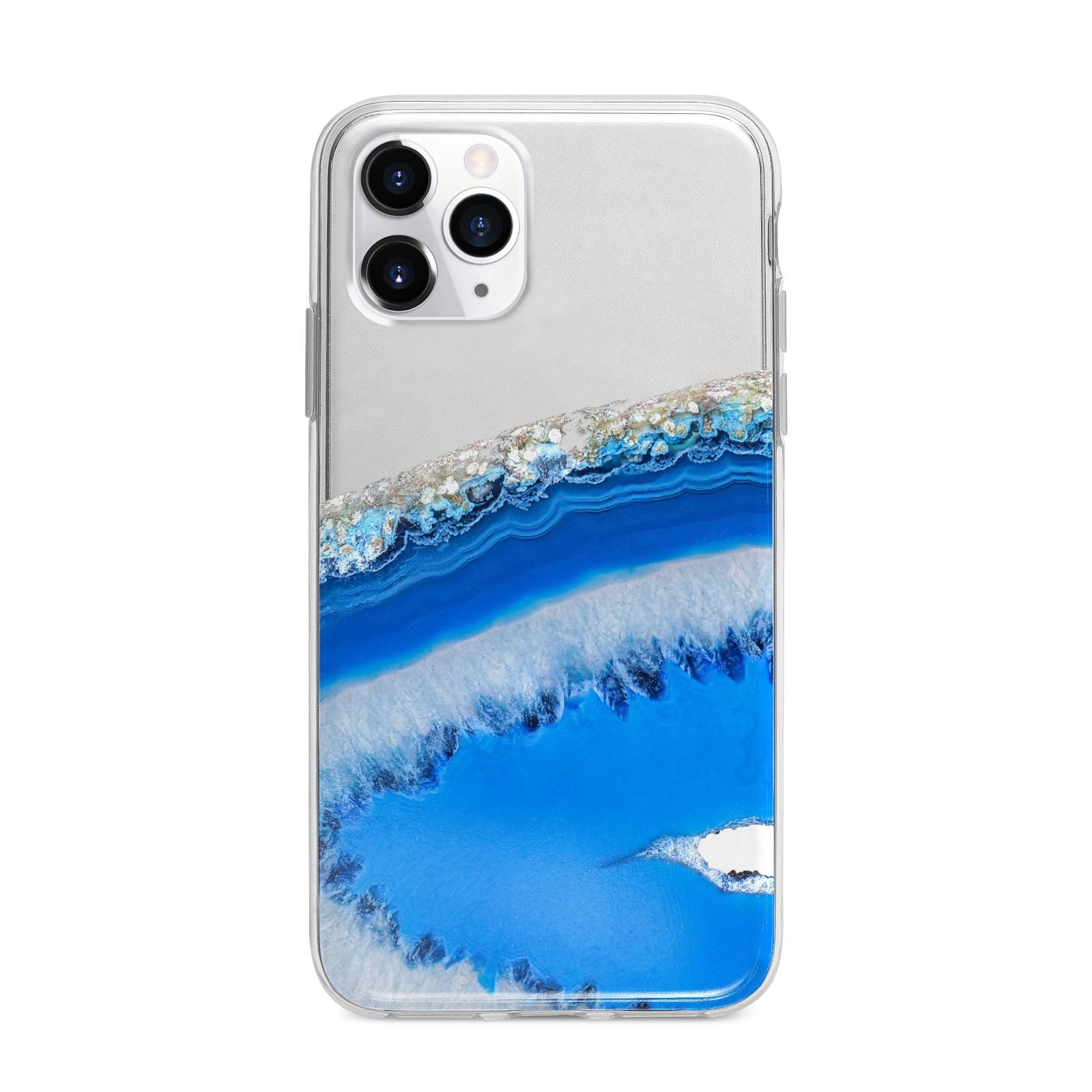 Agate Blue Apple iPhone 11 Pro Max in Silver with Bumper Case