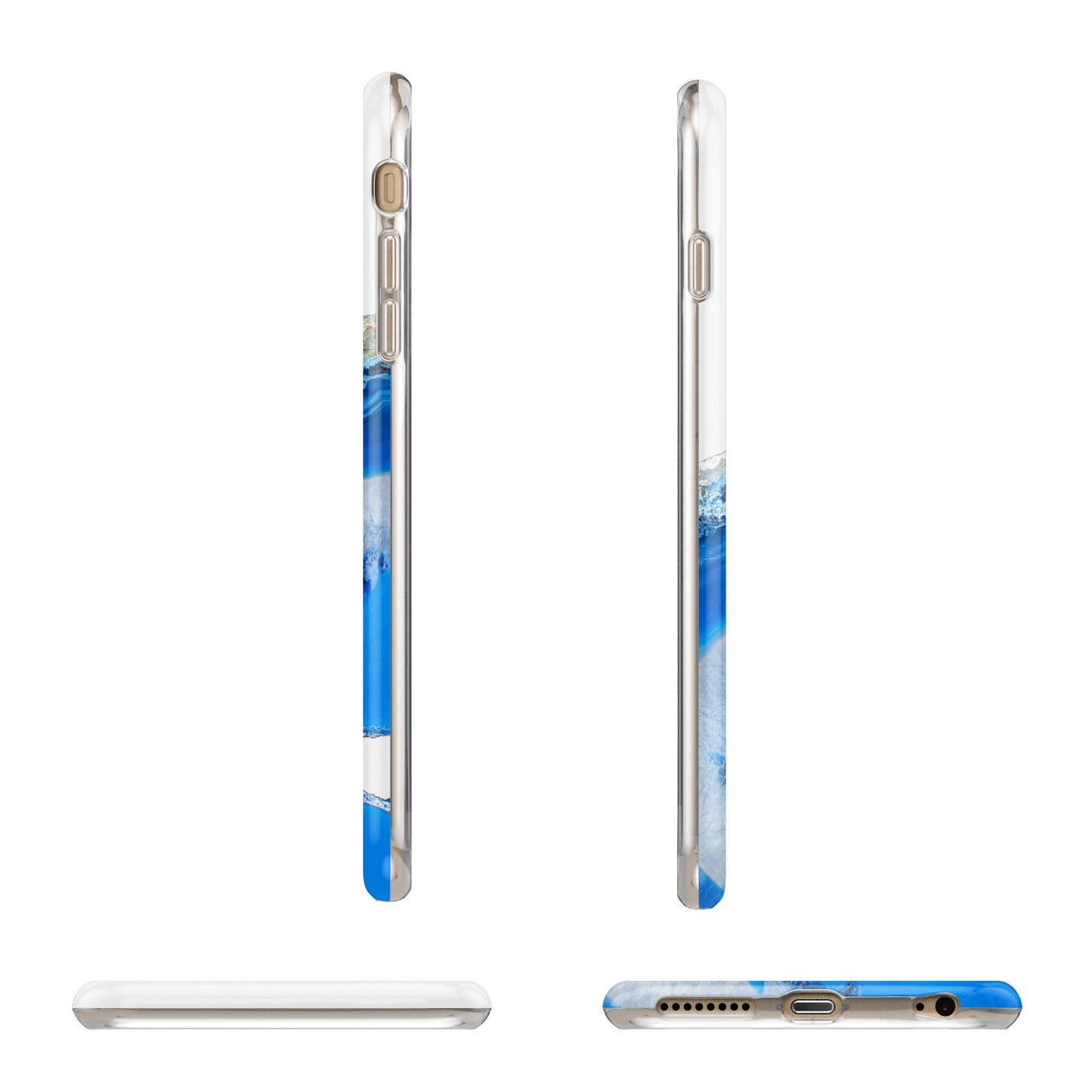 Agate Blue Apple iPhone 6 Plus 3D Wrap Tough Case Alternative Image Angles