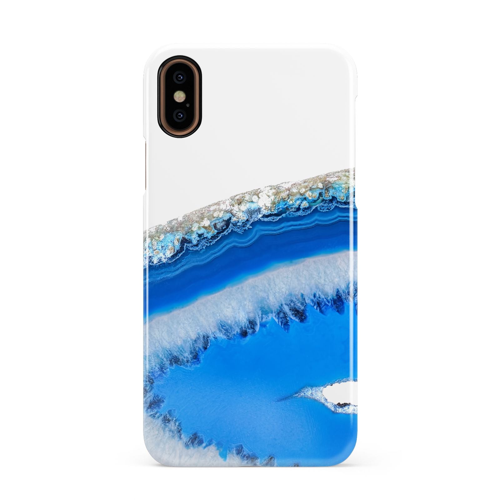 Agate Blue Apple iPhone XS 3D Snap Case