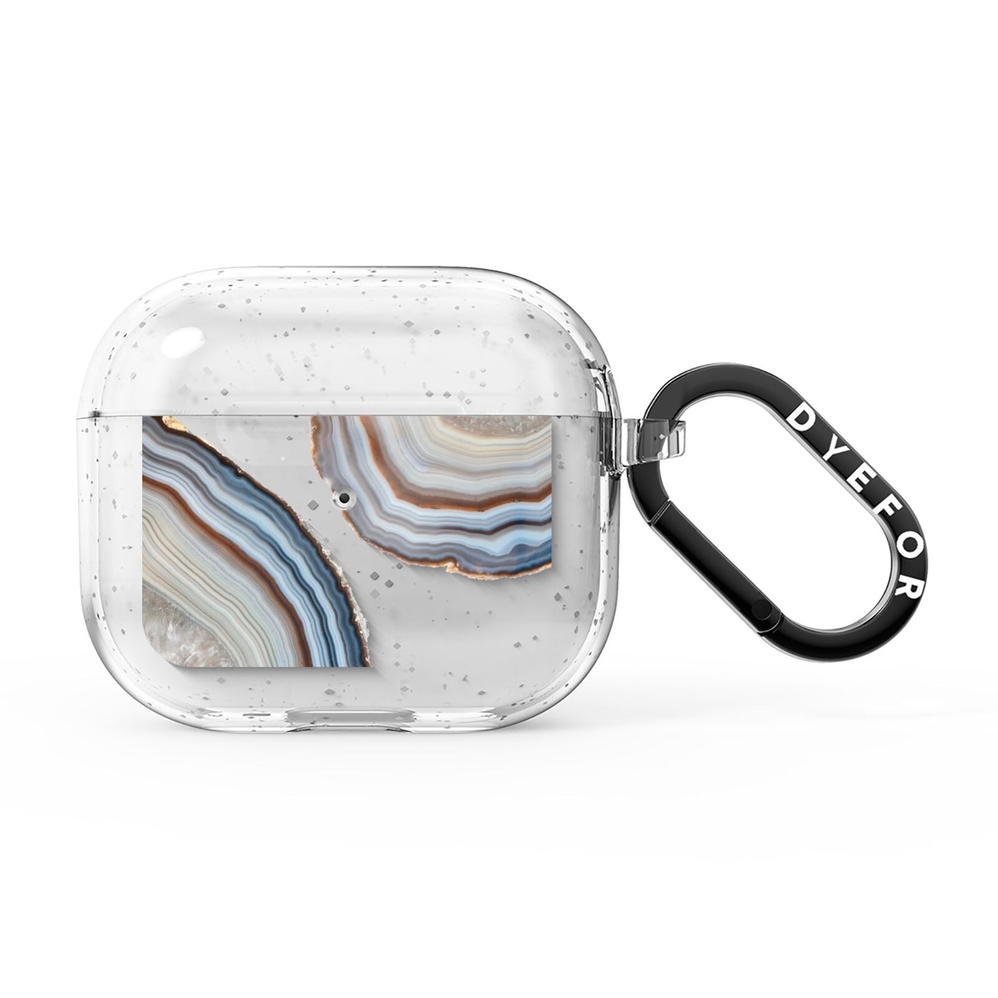 Agate Blue Grey AirPods Glitter Case 3rd Gen