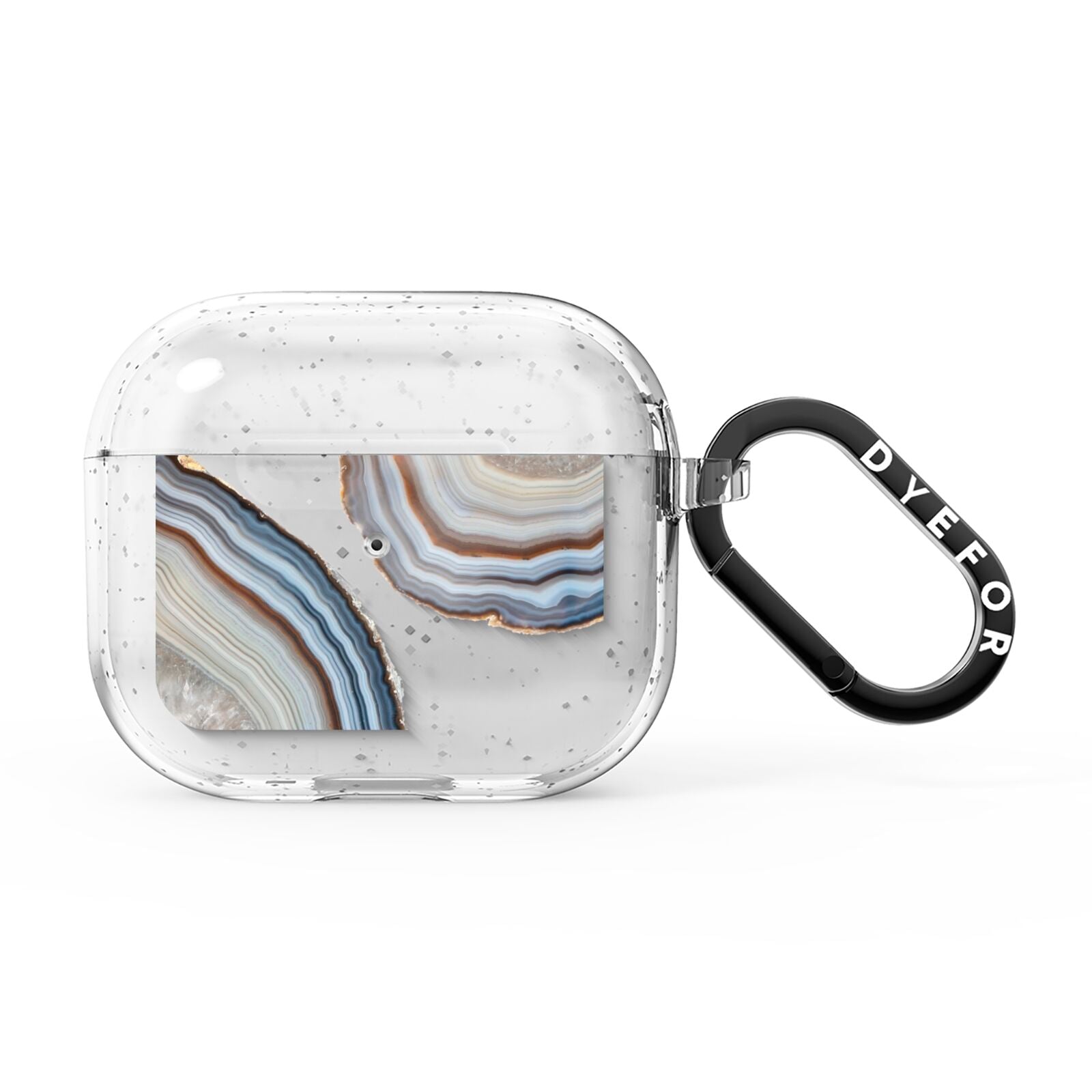 Agate Blue Grey AirPods Glitter Case 3rd Gen