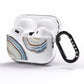 Agate Blue Grey AirPods Pro Clear Case Side Image
