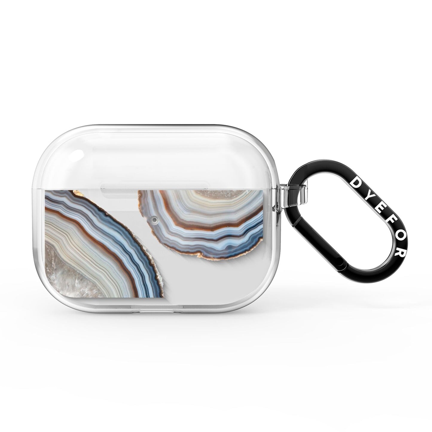 Agate Blue Grey AirPods Pro Clear Case