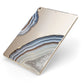 Agate Blue Grey Apple iPad Case on Gold iPad Side View