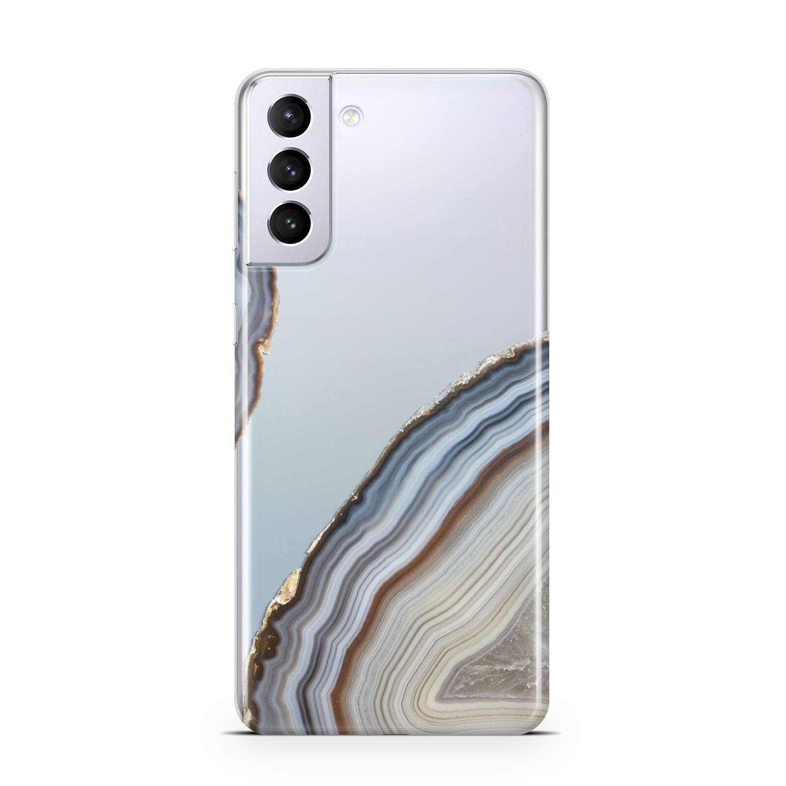 Agate Blue Grey Samsung S21 Plus Phone Case