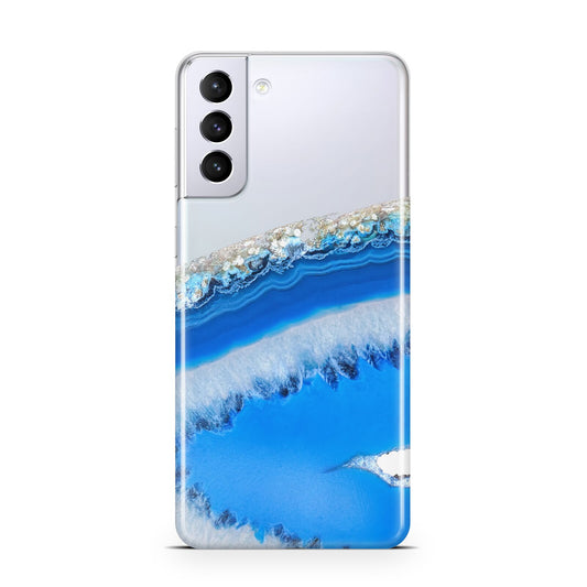 Agate Blue Samsung S21 Plus Phone Case