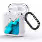 Agate Blue Turquoise AirPods Clear Case Side Image