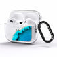 Agate Blue Turquoise AirPods Pro Clear Case Side Image