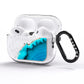 Agate Blue Turquoise AirPods Pro Glitter Case Side Image