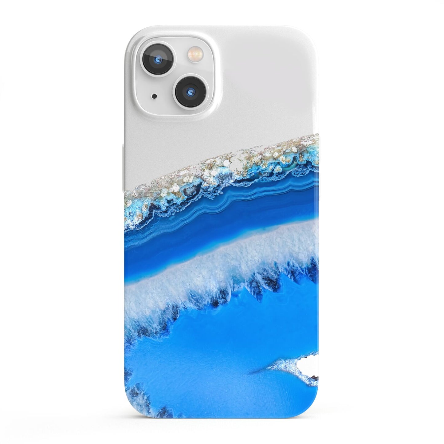 Agate Blue iPhone 13 Full Wrap 3D Snap Case