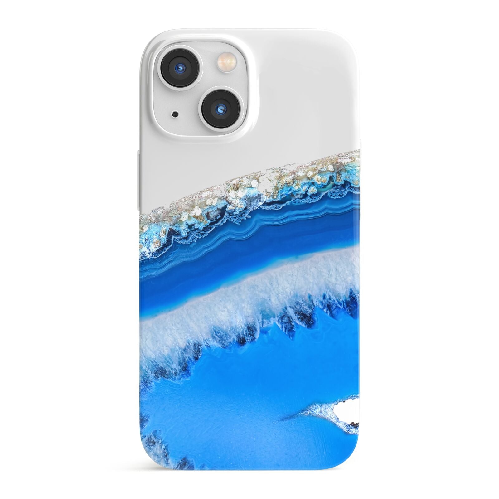 Agate Blue iPhone 13 Mini Full Wrap 3D Snap Case