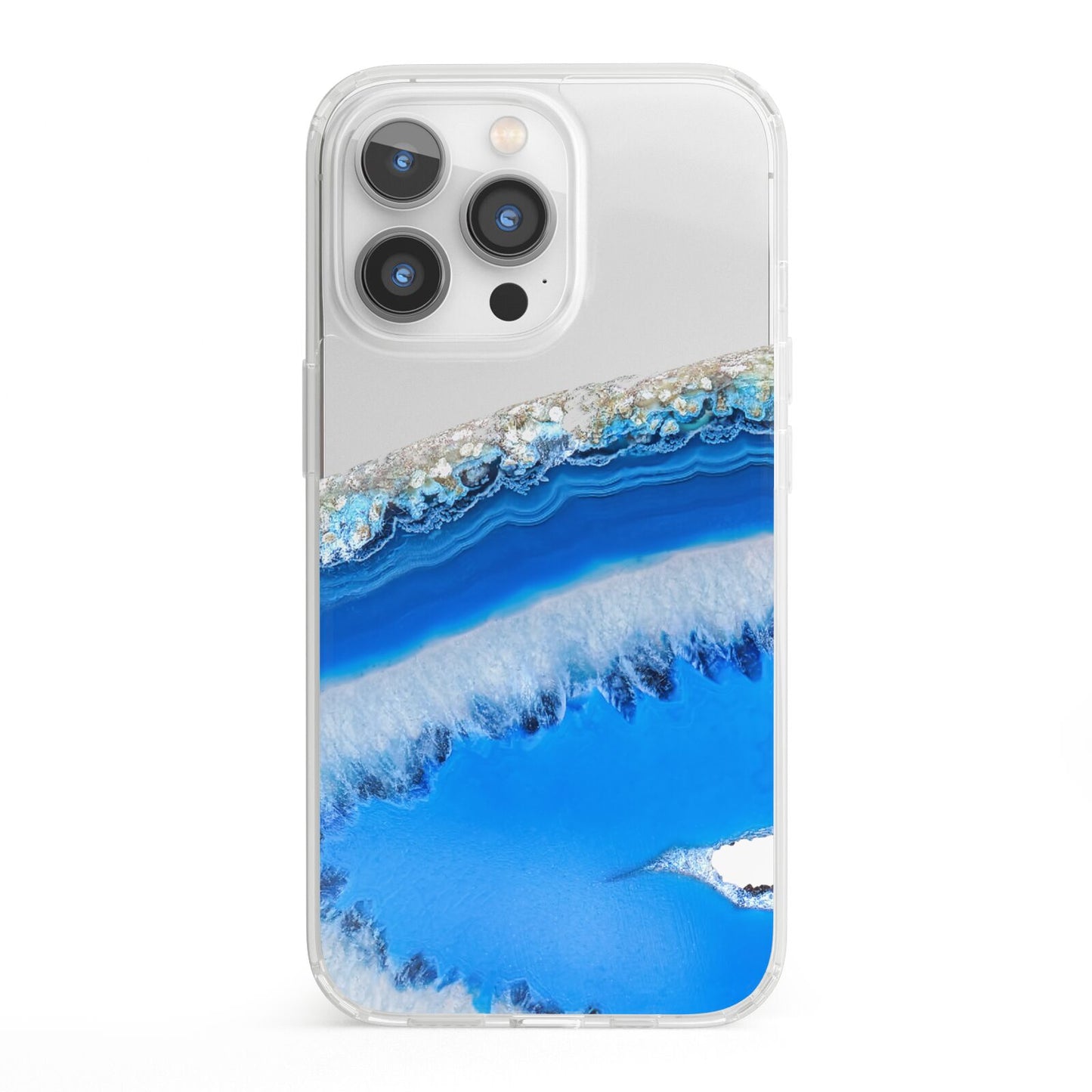 Agate Blue iPhone 13 Pro Clear Bumper Case