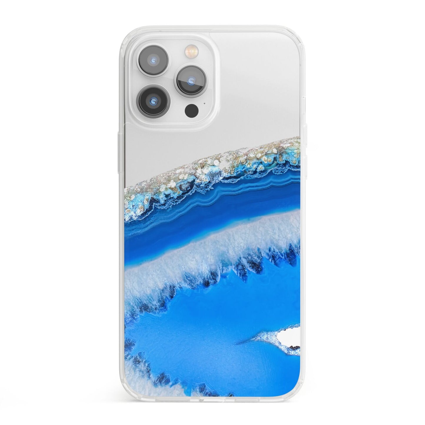 Agate Blue iPhone 13 Pro Max Clear Bumper Case