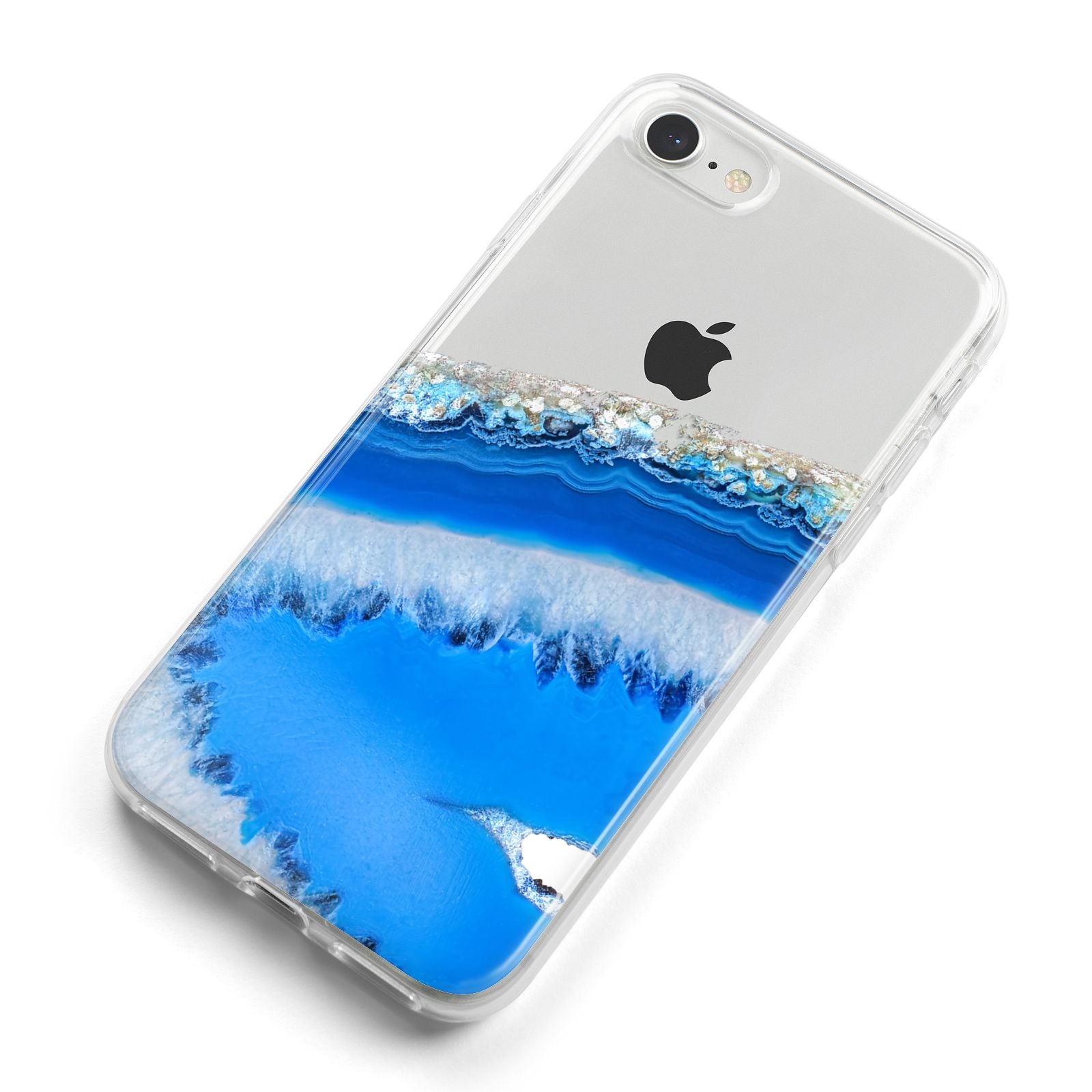 Agate Blue iPhone 8 Bumper Case on Silver iPhone Alternative Image