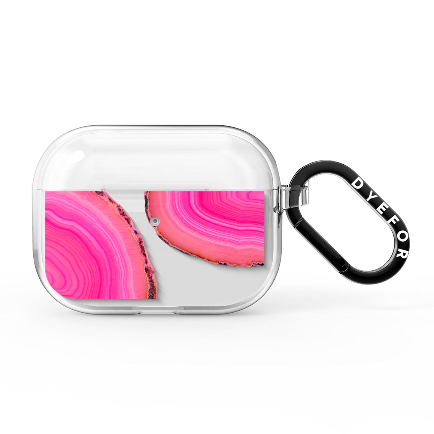 Agate Bright Pink AirPods Pro Clear Case