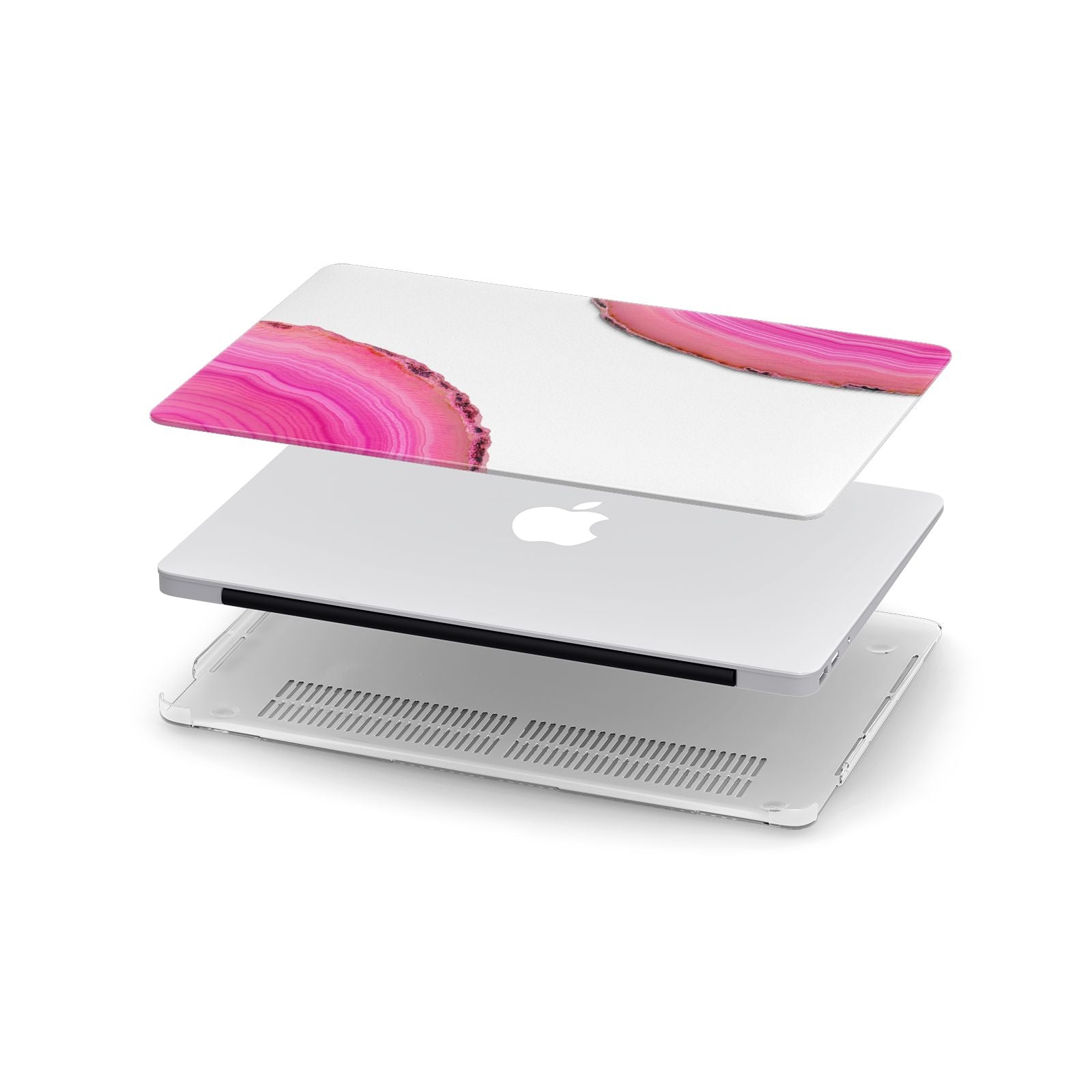 Agate Bright Pink Apple MacBook Case in Detail