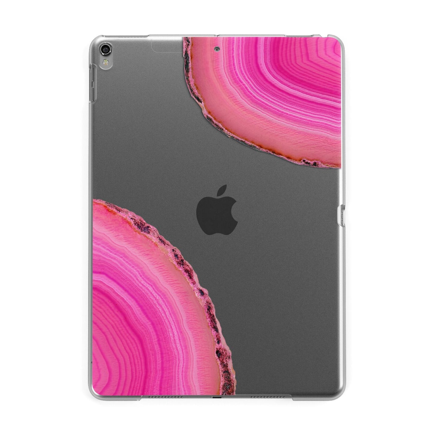 Agate Bright Pink Apple iPad Grey Case