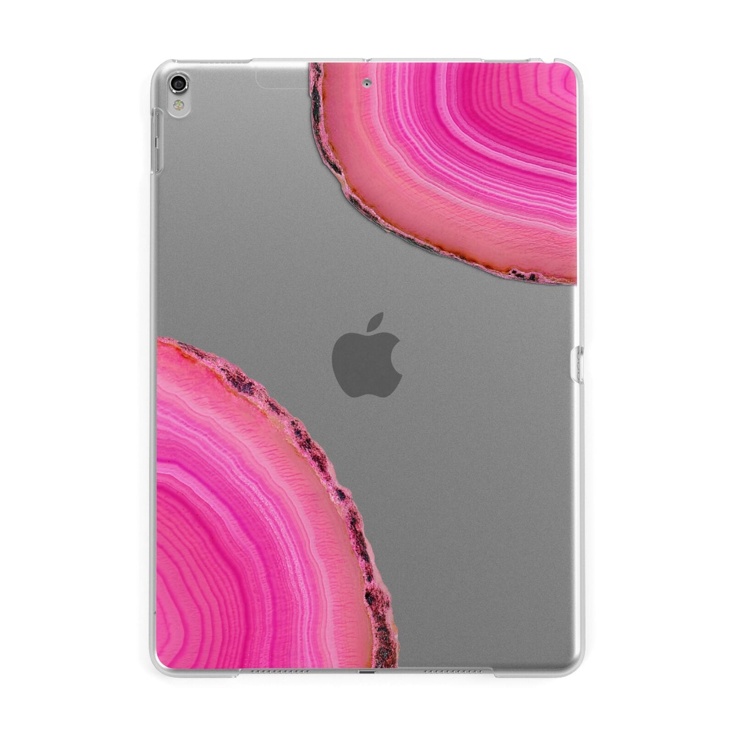 Agate Bright Pink Apple iPad Silver Case