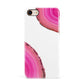 Agate Bright Pink Apple iPhone 7 8 3D Snap Case