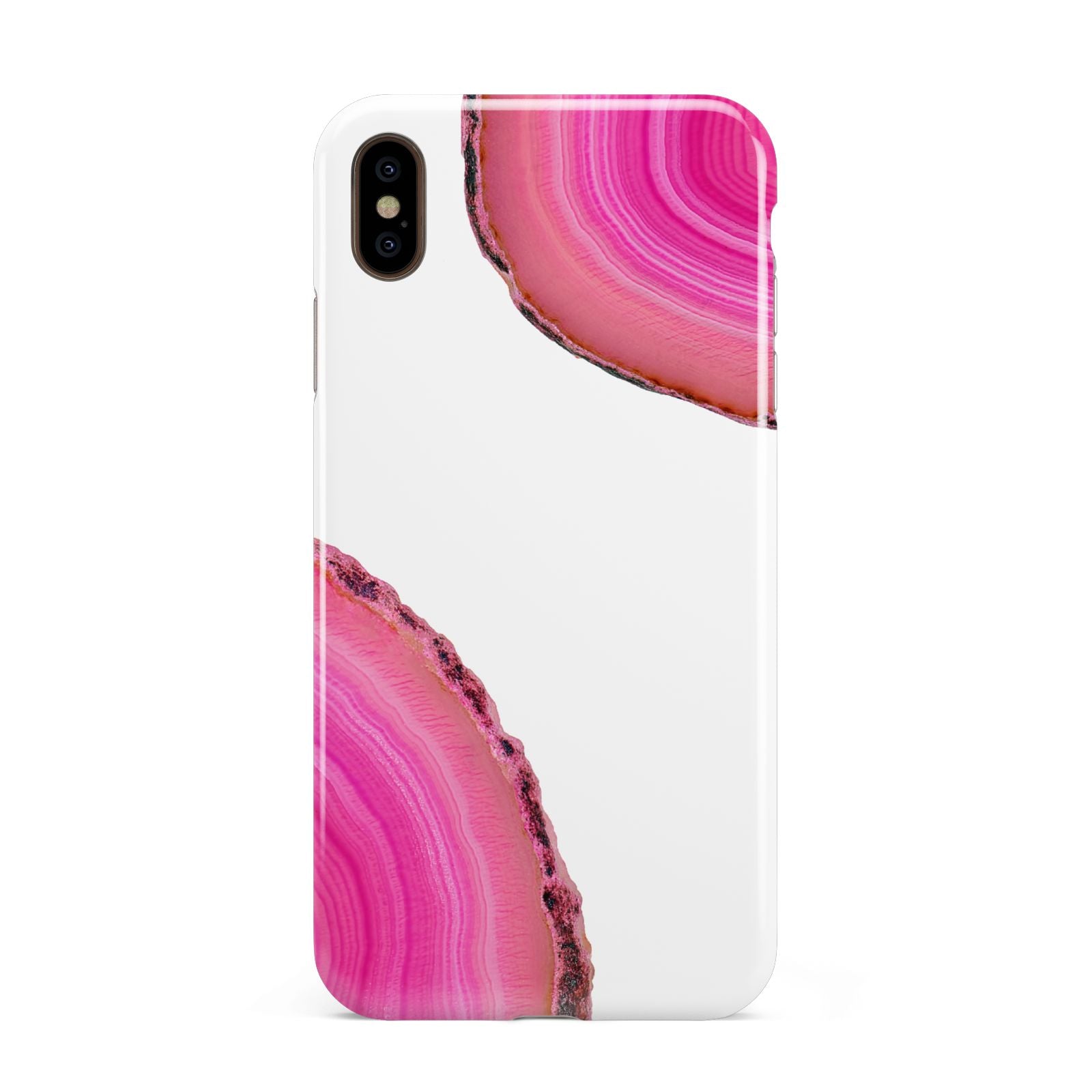 Agate Bright Pink Apple iPhone Xs Max 3D Tough Case