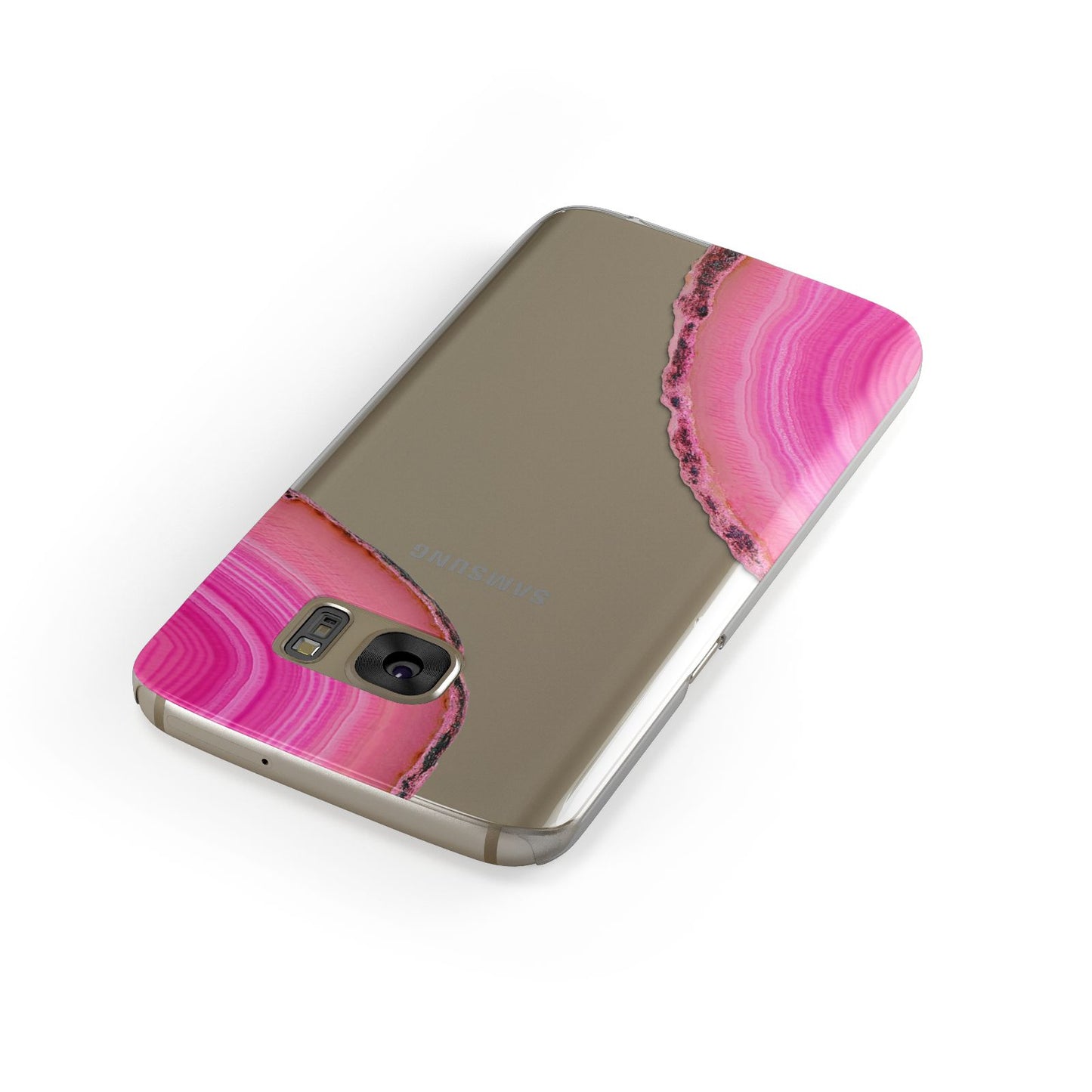 Agate Bright Pink Samsung Galaxy Case Front Close Up