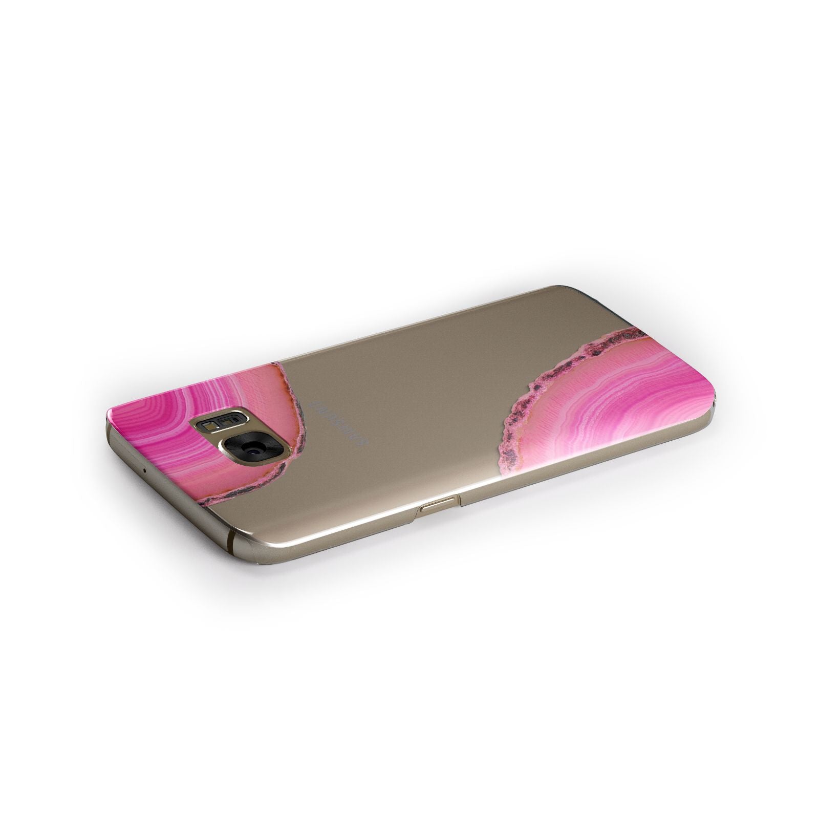 Agate Bright Pink Samsung Galaxy Case Side Close Up