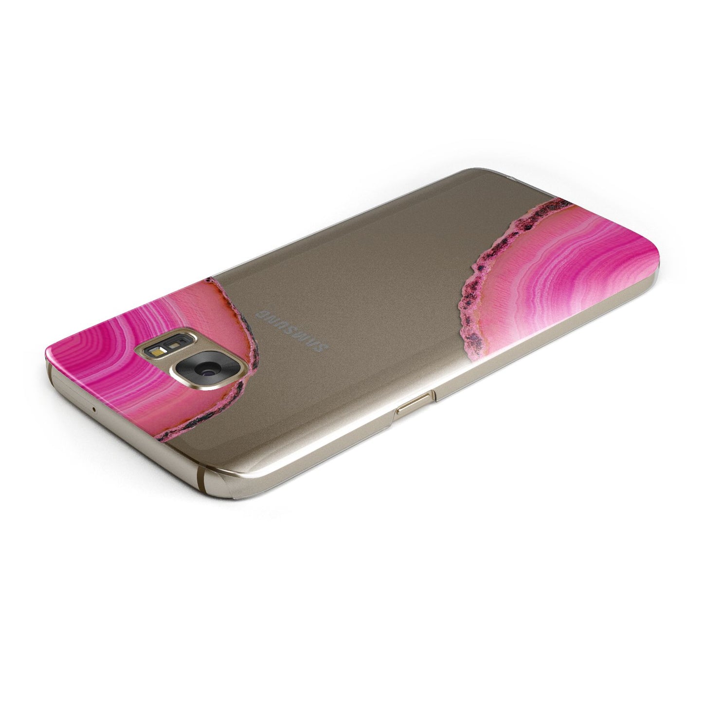Agate Bright Pink Samsung Galaxy Case Top Cutout