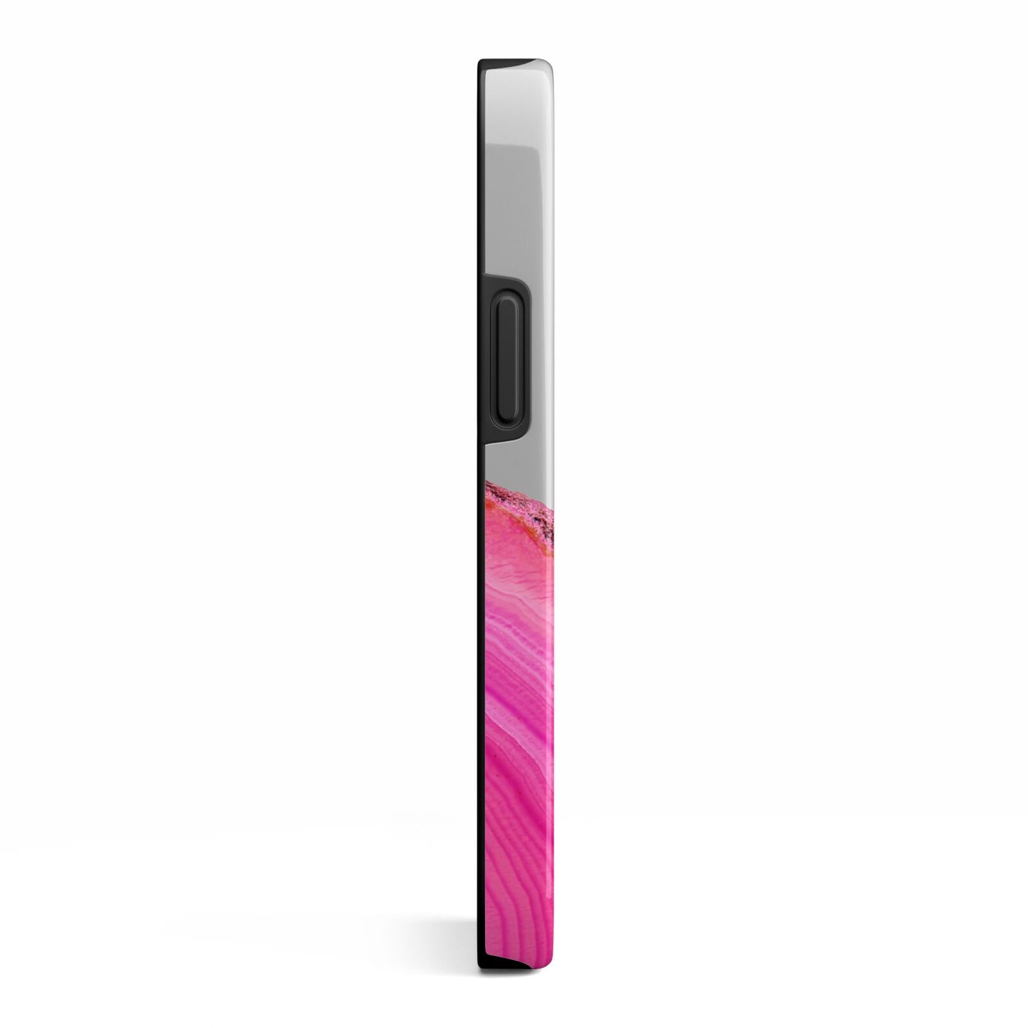 Agate Bright Pink iPhone 13 Mini Side Image 3D Tough Case