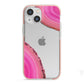 Agate Bright Pink iPhone 13 Mini TPU Impact Case with Pink Edges
