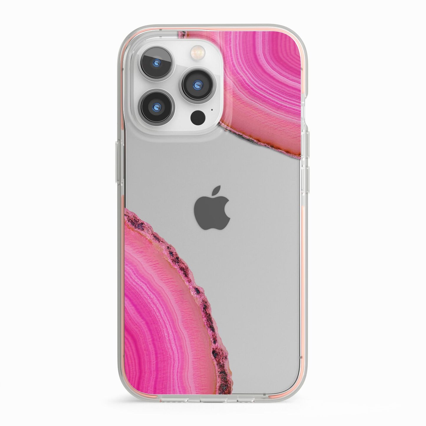 Agate Bright Pink iPhone 13 Pro TPU Impact Case with Pink Edges