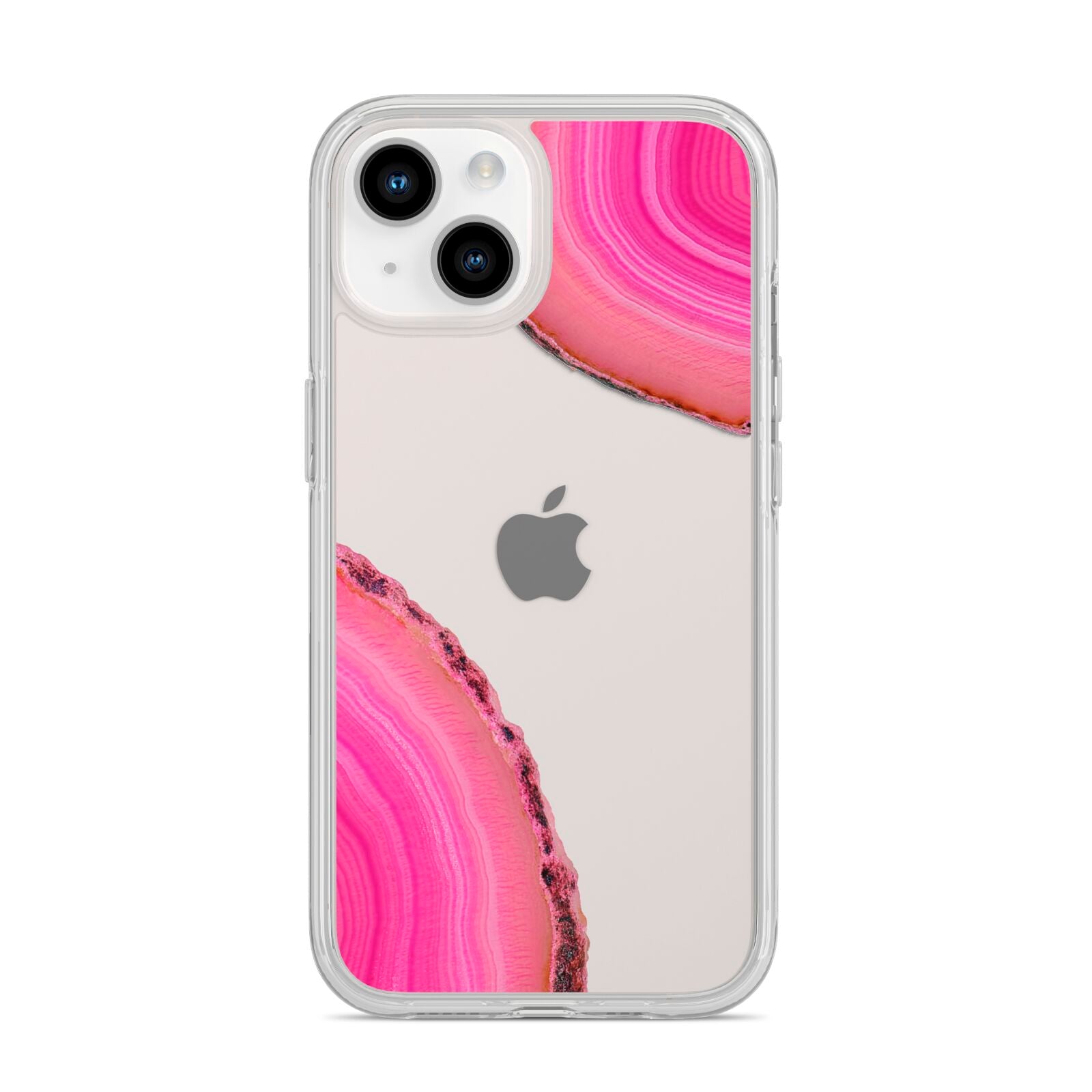 Agate Bright Pink iPhone 14 Clear Tough Case Starlight