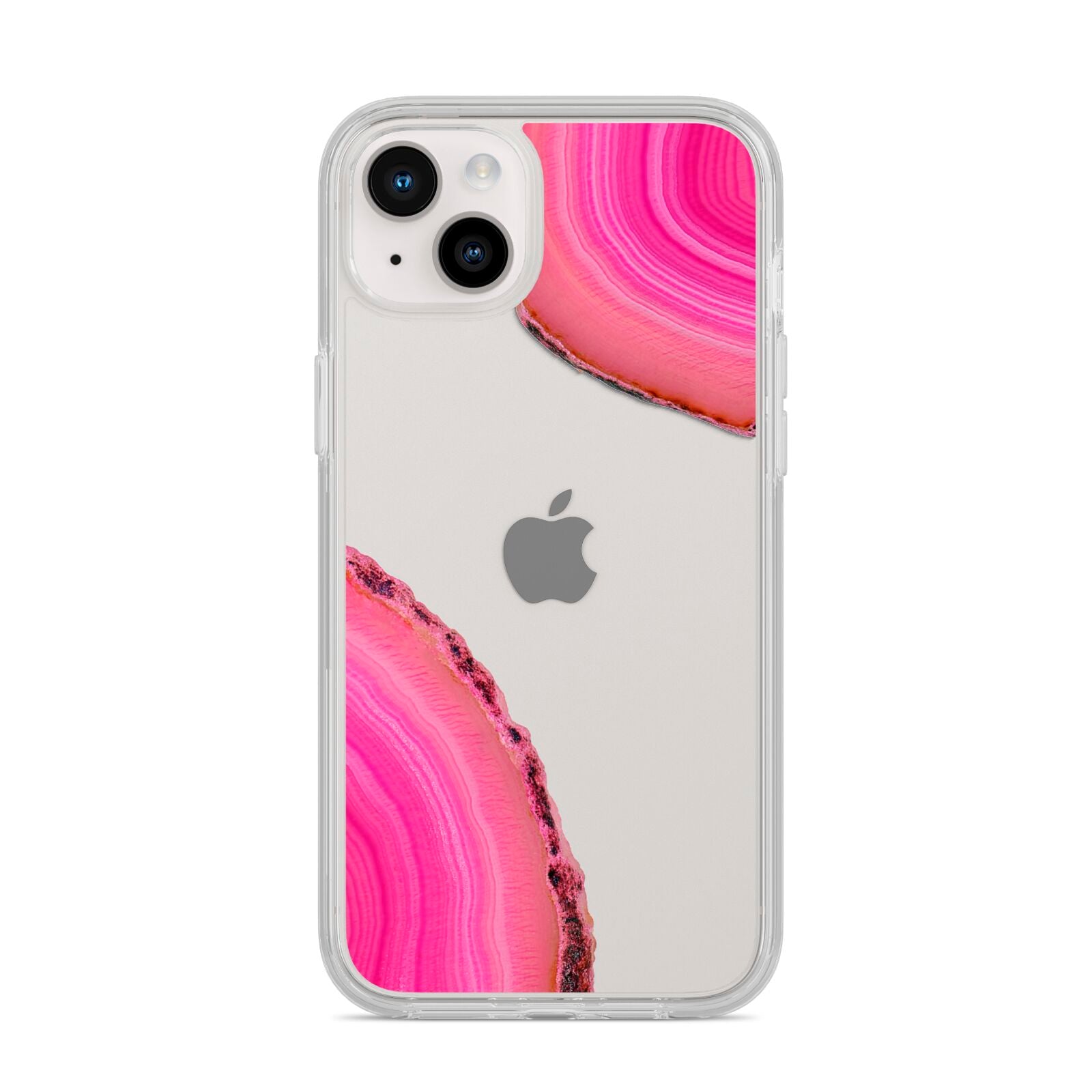 Agate Bright Pink iPhone 14 Plus Clear Tough Case Starlight