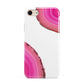 Agate Bright Pink iPhone 8 3D Tough Case on Gold Phone