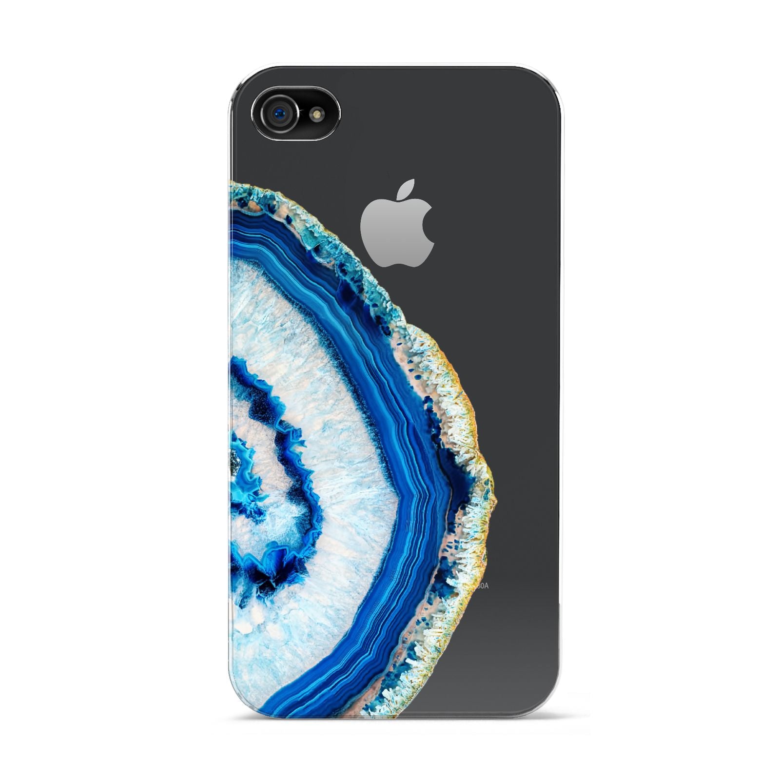 Agate Dark Blue and Turquoise Apple iPhone 4s Case