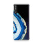Agate Dark Blue and Turquoise Huawei Enjoy 10s Phone Case