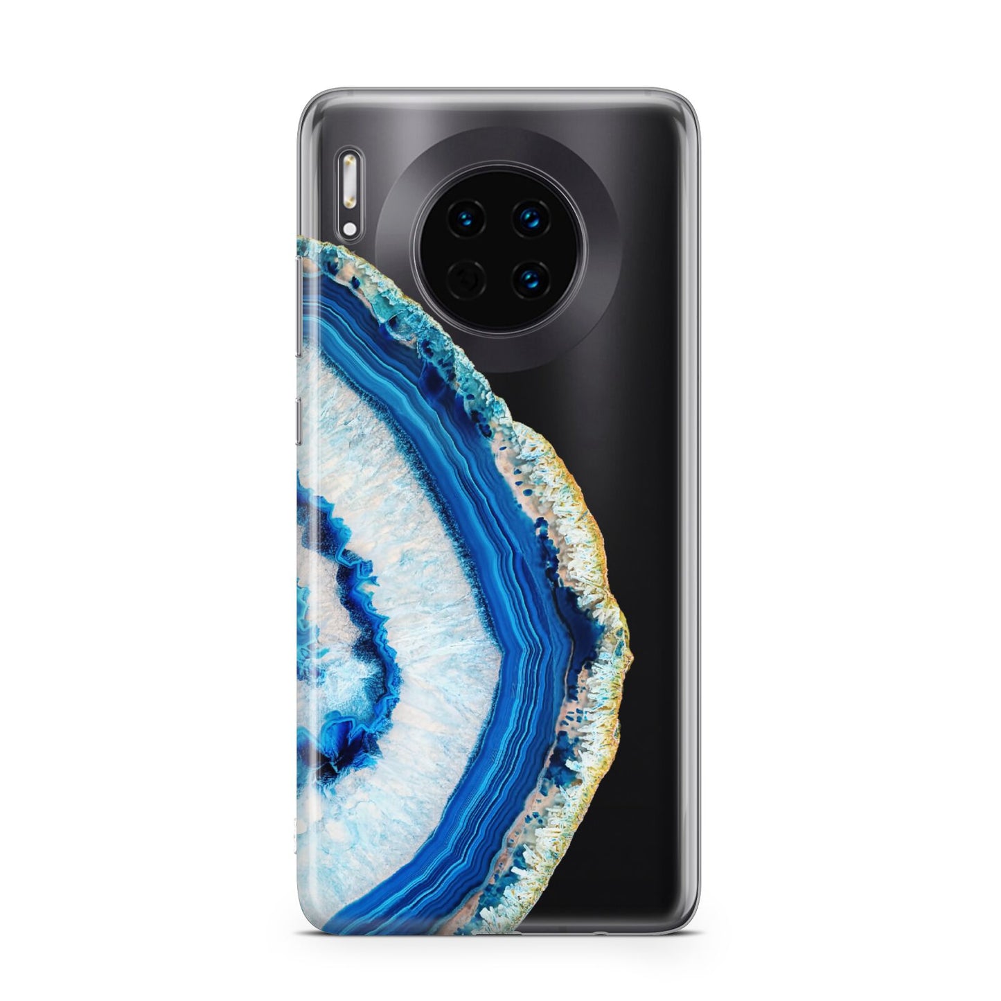 Agate Dark Blue and Turquoise Huawei Mate 30