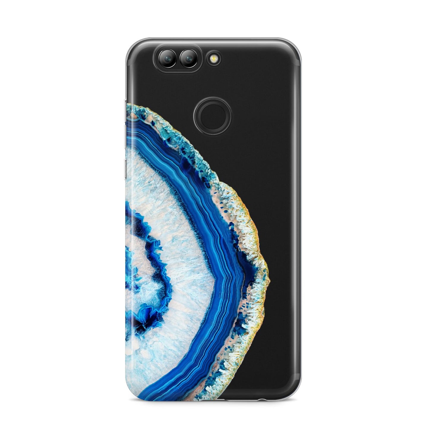Agate Dark Blue and Turquoise Huawei Nova 2s Phone Case