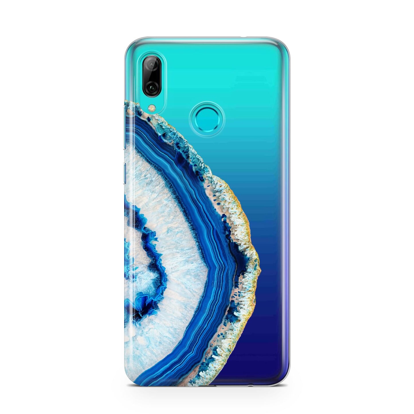 Agate Dark Blue and Turquoise Huawei P Smart 2019 Case
