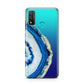 Agate Dark Blue and Turquoise Huawei P Smart 2020