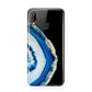Agate Dark Blue and Turquoise Huawei P20 Lite Phone Case