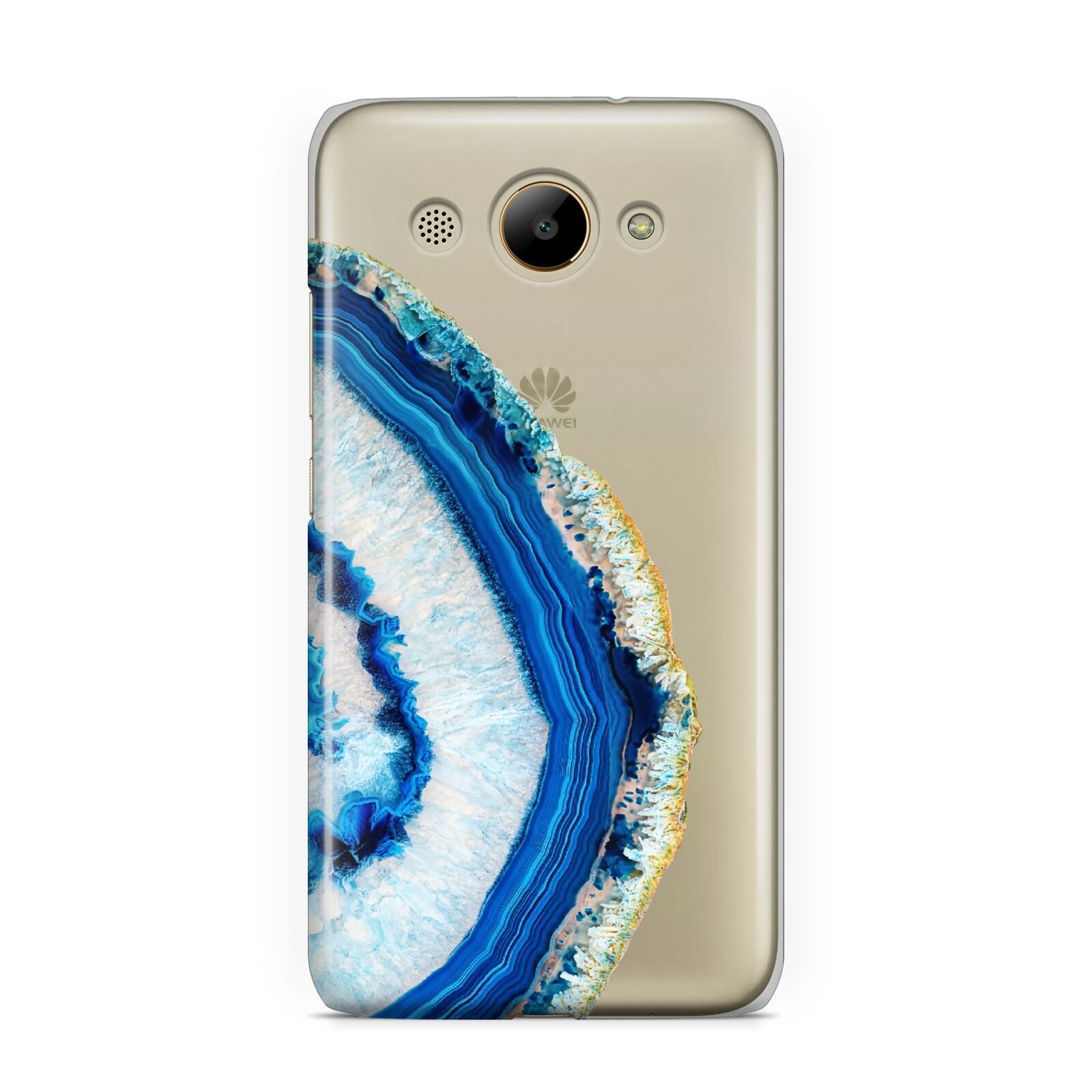 Agate Dark Blue and Turquoise Huawei Y3 2017
