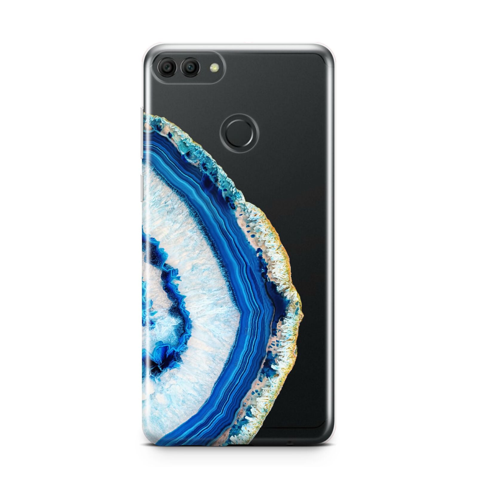 Agate Dark Blue and Turquoise Huawei Y9 2018