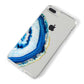 Agate Dark Blue and Turquoise iPhone 8 Plus Bumper Case on Silver iPhone Alternative Image