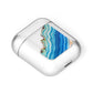 Agate Pale Blue and Bright Blue AirPods Case Laid Flat