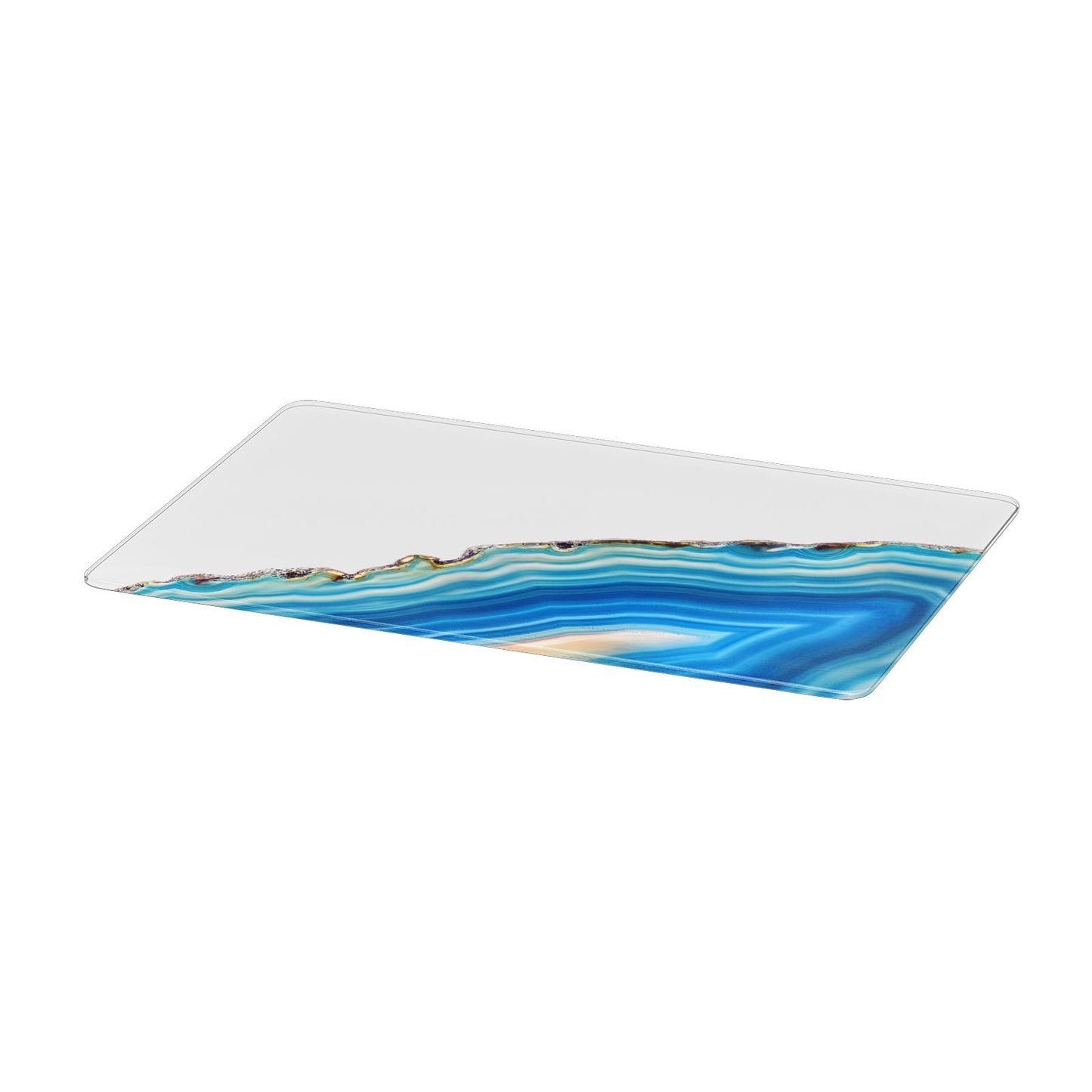 Agate Pale Blue and Bright Blue Apple MacBook Case Only