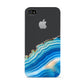 Agate Pale Blue and Bright Blue Apple iPhone 4s Case