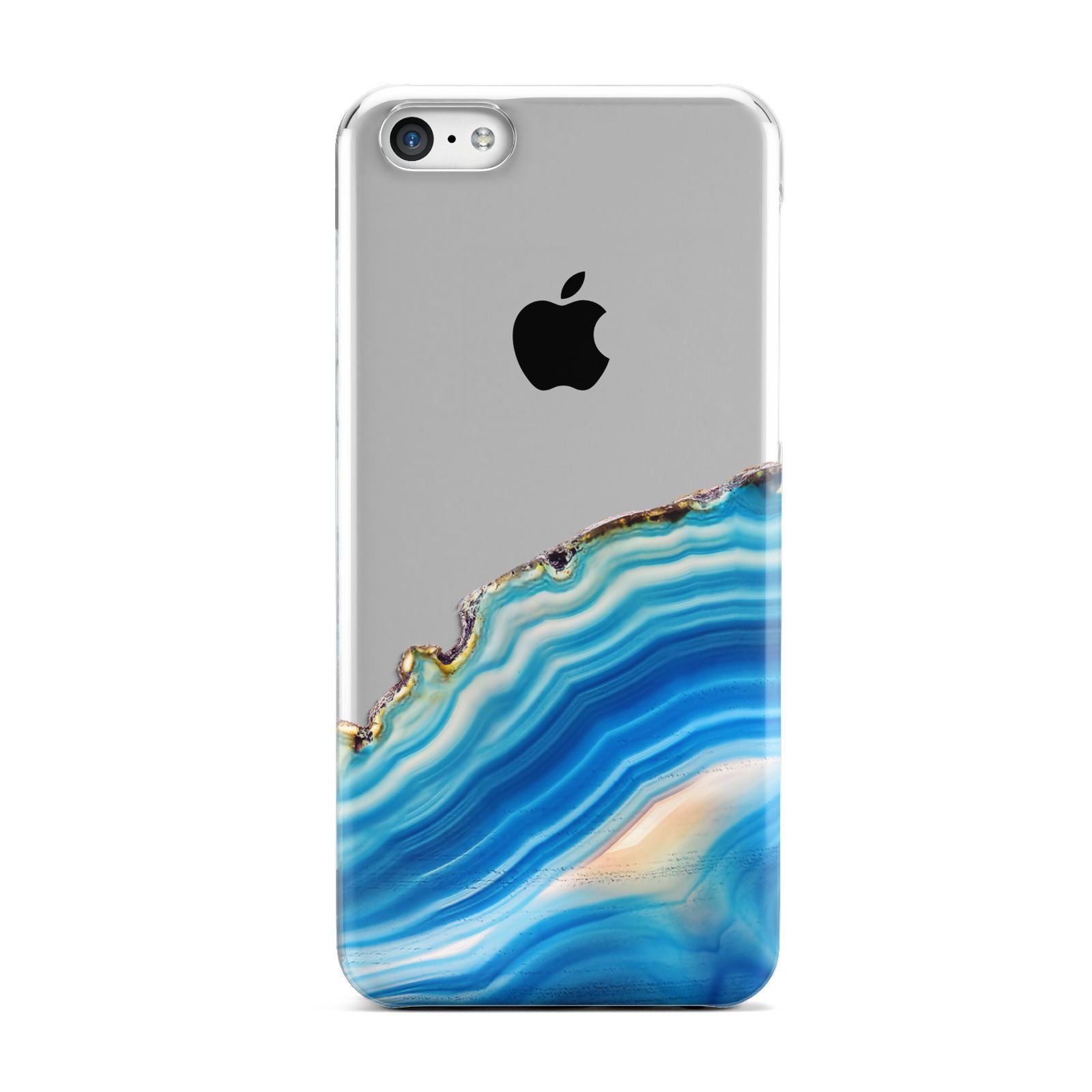 Agate Pale Blue and Bright Blue Apple iPhone 5c Case