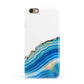 Agate Pale Blue and Bright Blue Apple iPhone 6 3D Snap Case
