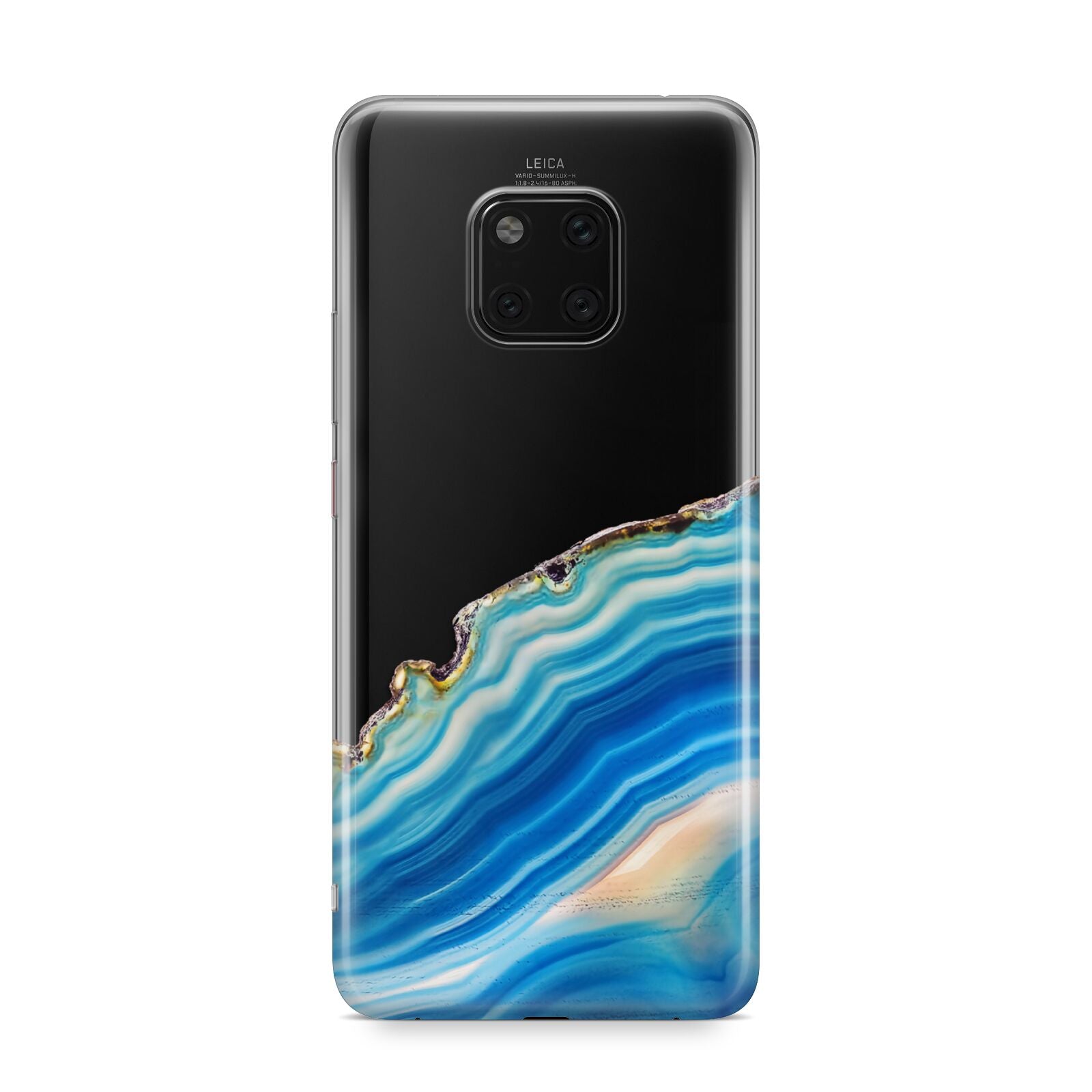 Agate Pale Blue and Bright Blue Huawei Mate 20 Pro Phone Case