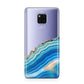 Agate Pale Blue and Bright Blue Huawei Mate 20X Phone Case